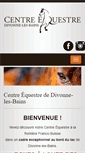 Mobile Screenshot of centre-equestre-divonne.com