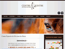 Tablet Screenshot of centre-equestre-divonne.com